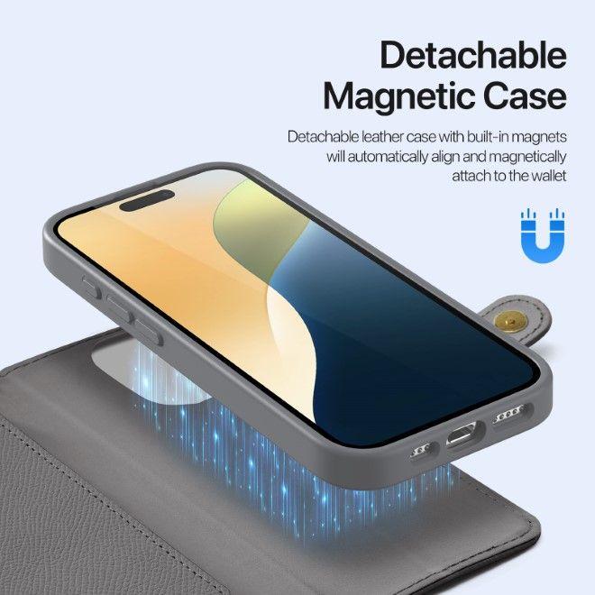 Image du produit Dux Ducis Lawa Series MagSafe Bookcover en similicuir Étui (Apple iPhone 16 Pro Max)
