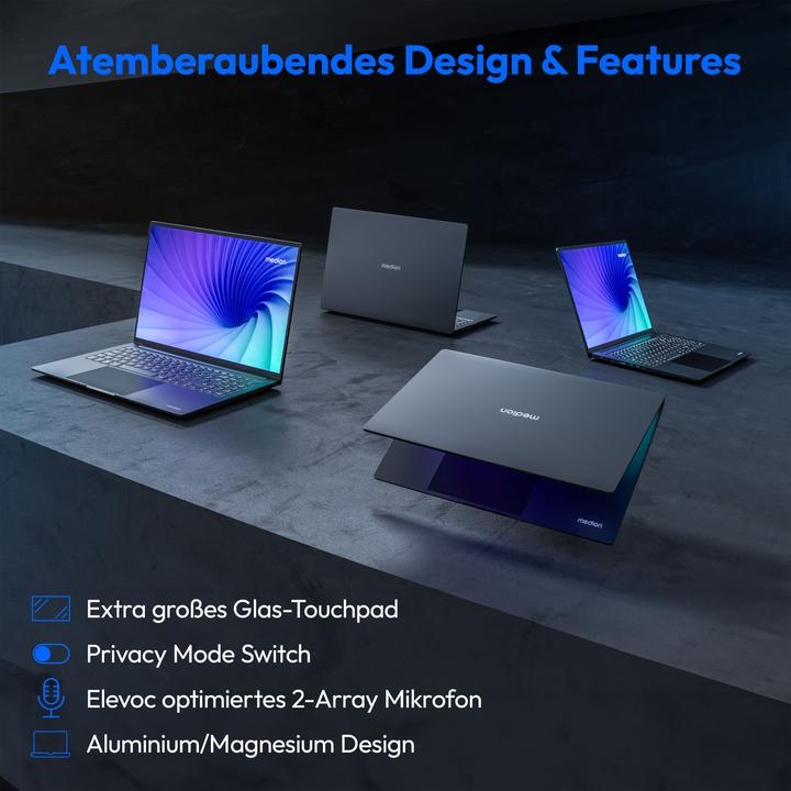 Productafbeelding Medion S10 OLED Laptop (16", Intel Core Ultra 7 155H, 16 GB, 1000 GB)