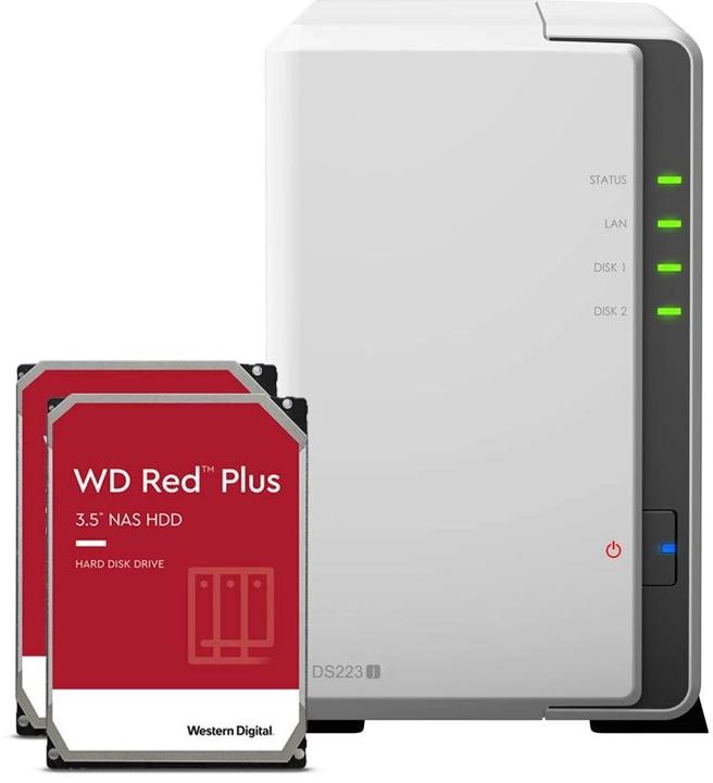 Synology DS223j (2 x 4 TB, WD Red Plus)