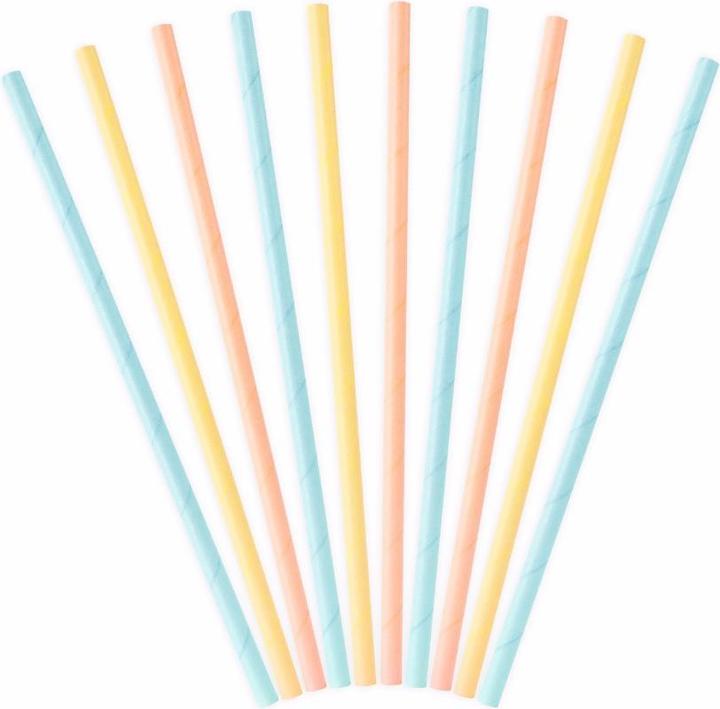 Produktbild Partydeco Papierhalme Summer time (10 Stck.) (10 x)