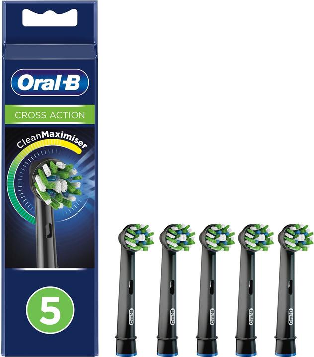 Oral-B CrossAction 80339542 Elektrischer Zahnbürstenkopf 5 Stück(e) Schwarz (6 x)