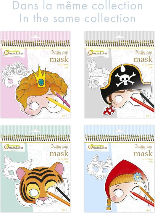 Produktbild Avenue Mandarine Maskenmalbuch Graffy Pop