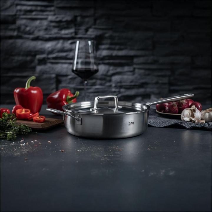 Actual product image Kuhn Rikon CULINARY FIVEPLY Sauté Pan uncoated Ø 28 cm (28 cm, Frying pan)