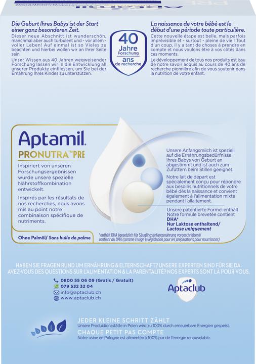 Immagine prodotto Aptamil Pronutra (1200 g, dalla nascita)