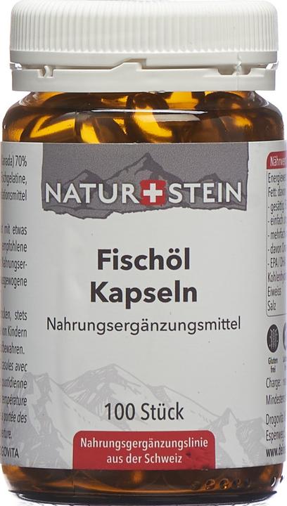 Image du produit Naturstein Fischöl Kapsel (100 pièce(s), Capsules, 168 g)