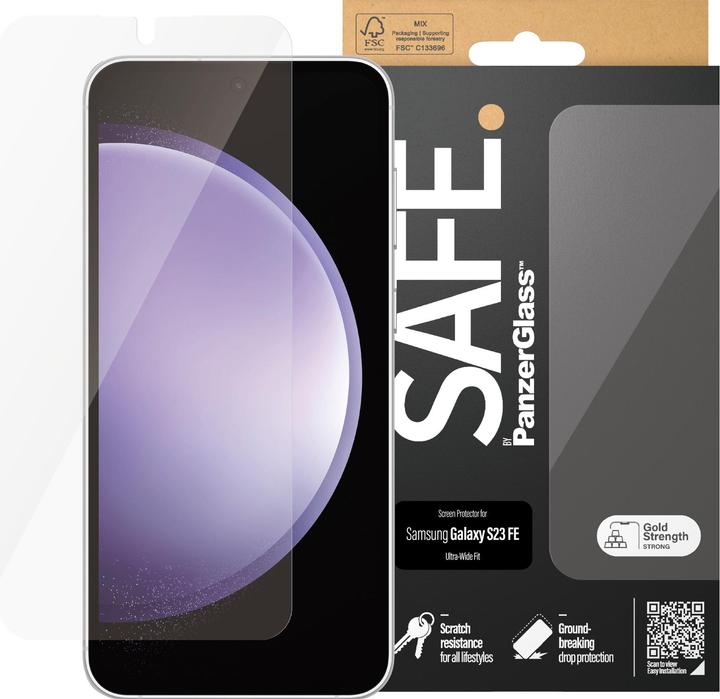 Produktbild PanzerGlass SAFE. Screen Protector Ultra-Wide Fit (1 Stück, Samsung Galaxy S23 FE)