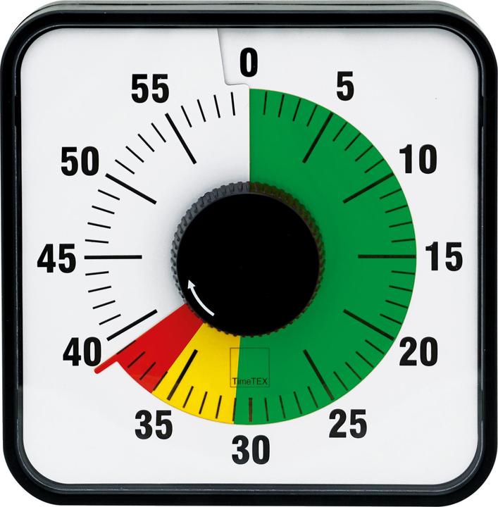 Produktbild TimeTEX Zeitdauer-Uhr Automatik, Tisch/Wand (190 mm)