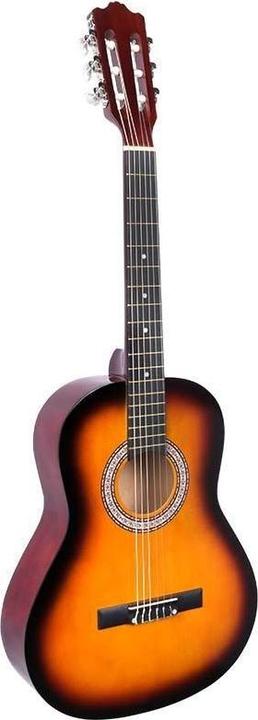 NN BD 36 - Gitara klasyczna 3/4 do nauki dla dzieci SUNBURST (Konzertgitarre, Lindenholz, Meranti)