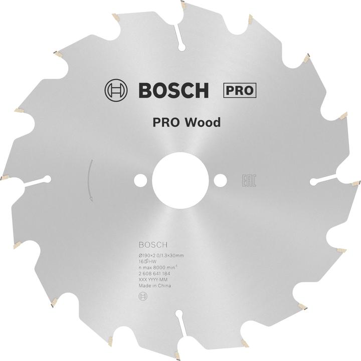 Actual product image Bosch Professional Zubehör PRO Wood circular saw blade, 190 x 2 x 30 mm
