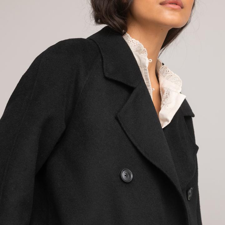 Image du produit La Redoute Collections Manteau en laine mélangée (38)