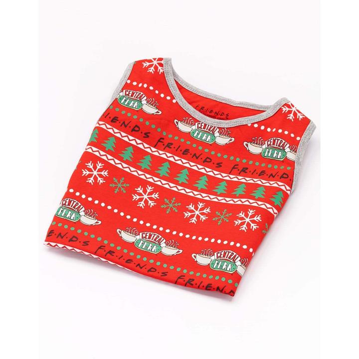 Actual product image Friends Dog pyjamas Central Perk Christmas design (L, Dog coat)