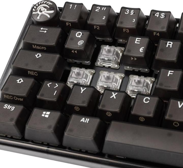 Actual product image Ducky One 3 Aura Black Mini Gaming Keyboard, RGB LED - MX-Speed-Silver (DE, Cable)