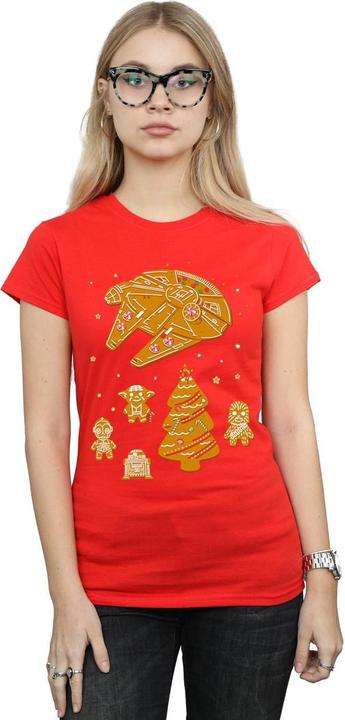 Actual product image Star Wars Womens/Ladies Gingerbread Rebels Cotton T-Shirt (M)