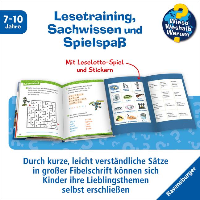 Image du produit Ravensburger Wieso? Weshalb? Warum? Erstleser, Band 14: Roboter (Allemand, Annette nouveau fermier, Sebastian Coenenen, 2024)