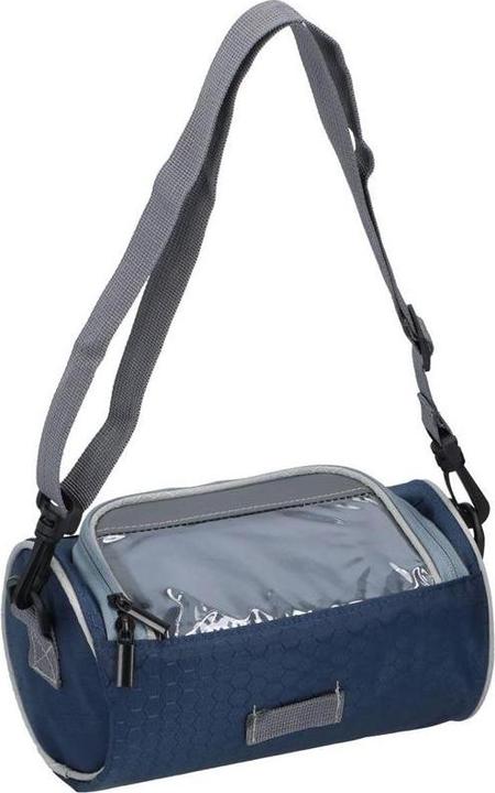 Actual product image Dunlop - Fahrradlenkertasche/Gepäcktasche mit Smartphonetasche (blau) (1.20 l, Handlebar bag)