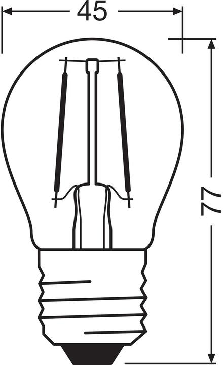 Actual product image Osram Star Classic P (E27, 40 W, 470 lm, 1 x, E)