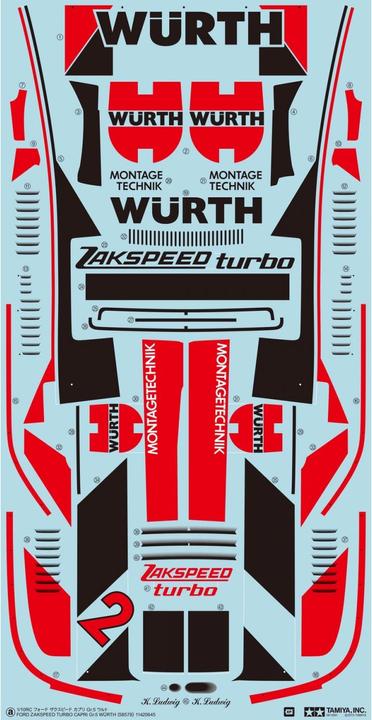 Produktbild Tamiya Ford Capri Zakspeed (Kit)