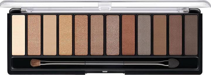 Produktbild Manhattan Cosmetics Eyemazing Eye Contouring Palette 12 Farbtöne von Beige bis Braun in Glitter und Matt 001 Nu (Nude 001)
