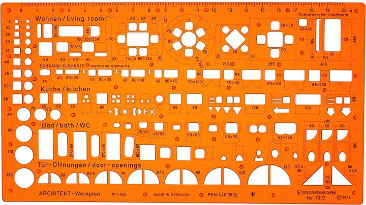 Actual product image Architect-work plan template (225 mm)