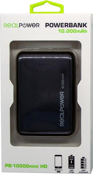 Produktbild RealPower Mobile Bundle Beatmungsgerät + PB-10000 mini HD (1200 mAh)