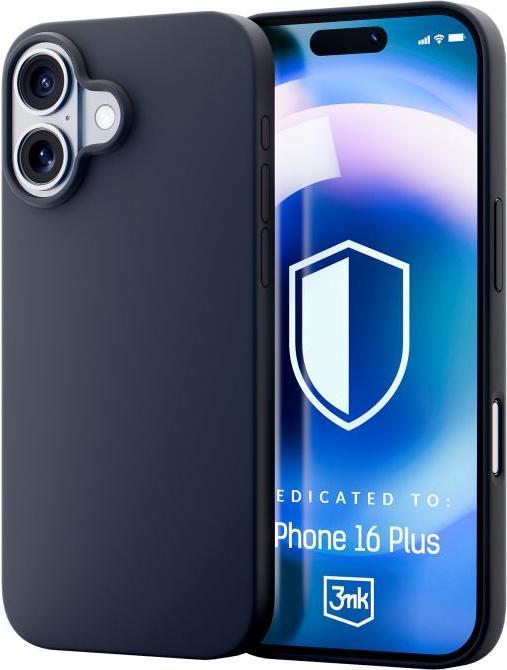 Actual product image 3MK Hardy Silicone MagCase pro Apple iPhone 16 Plus, Graphite (5903108598613) (Apple iPhone 16 Plus)