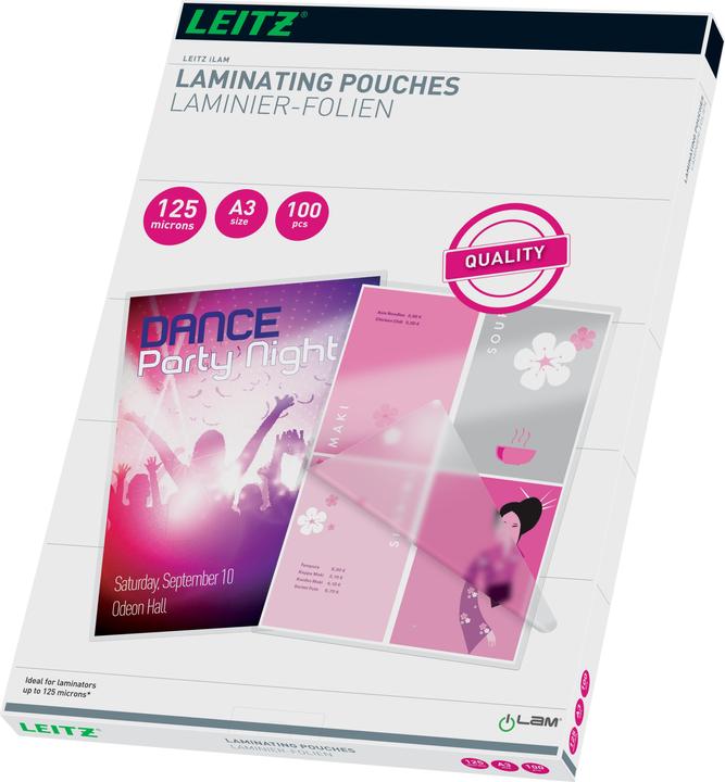 Leitz Feuilles de plastification à chaud A3