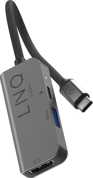 Actual product image LINQ Connects 3in1 USB-C Multiport Hub (USB-C, 1 Ports)