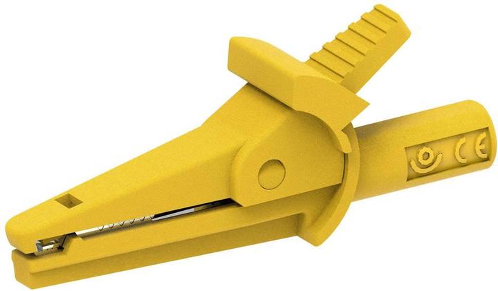 Electro PJP 5002-IEC-d4-CD1-J Alligator clip Yellow Clamping range max.: 9 mm Length: