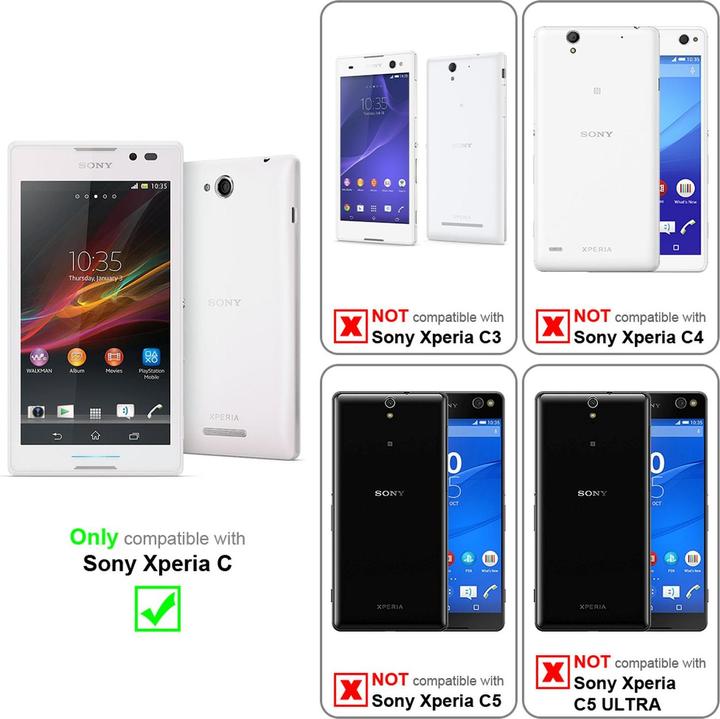 Produktbild Cadorabo Flip Glatt Cover (Sony Xperia C)