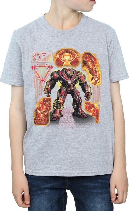 Produktbild Avengers Infinity War Hulkbuster Blueprint TShirt Jungen (152, 158)