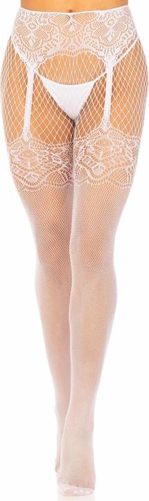 Actual product image Leg Avenue Fishnet Tights With Back Seam (One size)