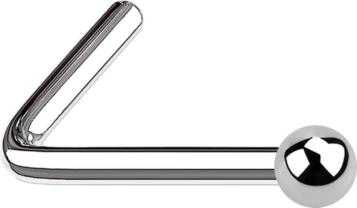Image du produit Star Piercing Clous de nez coudés argent avec boule (Acier chirurgical 316L, sans laiton)