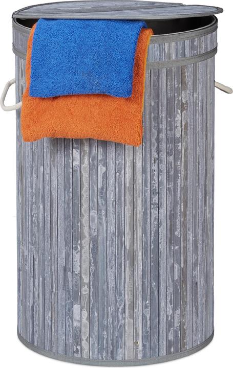 Image du produit Relaxdays Corbeille à linge couvercle (65 l)