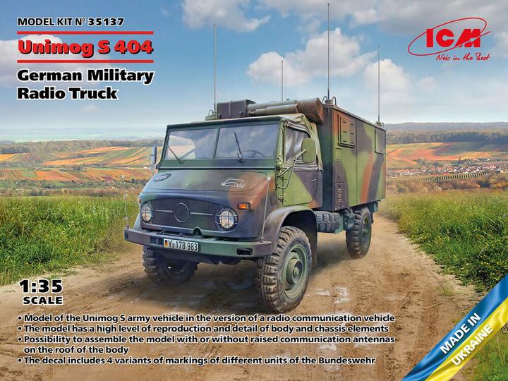 Actual product image ICM Unimog S 404, German Military Radio Truck