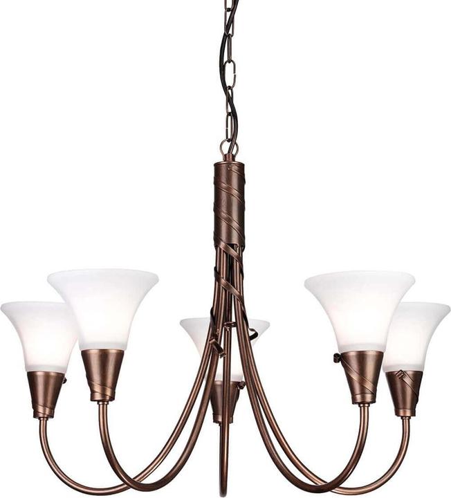Actual product image Elstead Lighting Emily chandelier E14 5-light copper patina, Made in UK (64 cm)