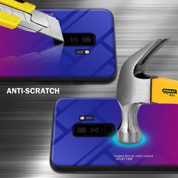Produktbild Cadorabo TPU 2 Farben Glas Cover (Samsung Galaxy S9+)