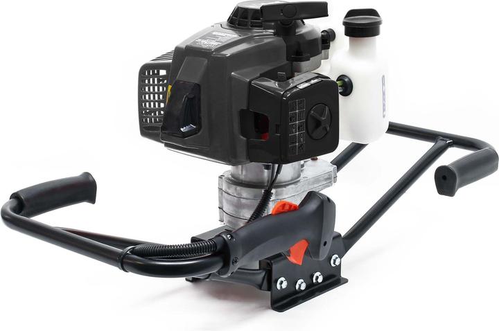 Actual product image Wiltec Ground Drill for 2 People with 63cc, 3HP and 2.2kW, Petrol Post Drill for Precise Drilling Results