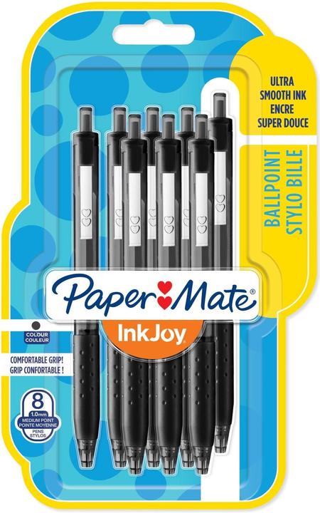 Immagine prodotto Paper Mate Penna a sfera InkJoy 300 RT 8er M (Nero, 8 x)