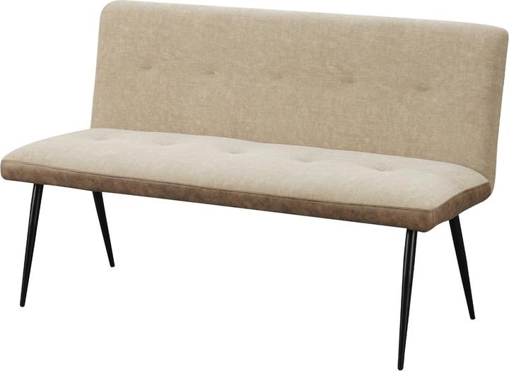 HTI-Living Bank 3-Sitzer Antikbraun/Taupe Joschka (140 cm)