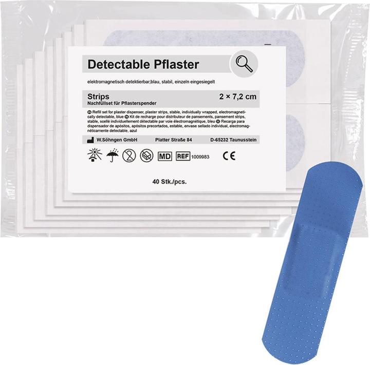 Produktbild Söhngen Nachfüllset zu Pflasterspender, detectable, Pflaster, 2x7.2cm, 40 St., einzeln (40 x)
