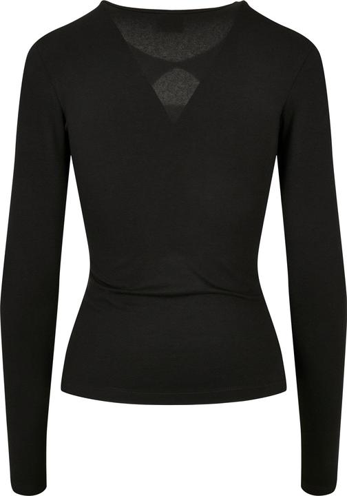 Actual product image Urban Classics Ladies Organic Keyhole Longsleeve - 16786 (XS)