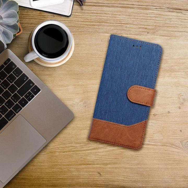 Image du produit OEM Book case JEANS Book for SAMSUNG A40 blue (Samsung Galaxy A40)