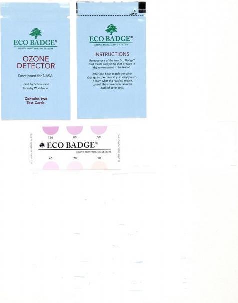 Immagine prodotto EcoBadge Rivelatore di ozono