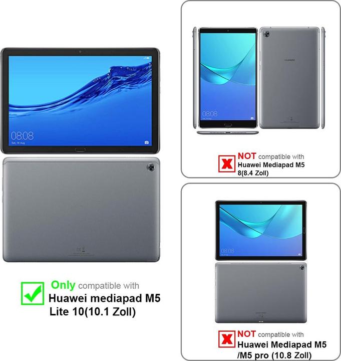 Immagine prodotto Cadorabo Copertina del libro per tablet (MediaPad M5 Lite 10.1)