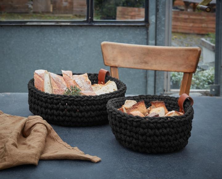 Actual product image ASA Selection ASA crochet basket S black 17 cm