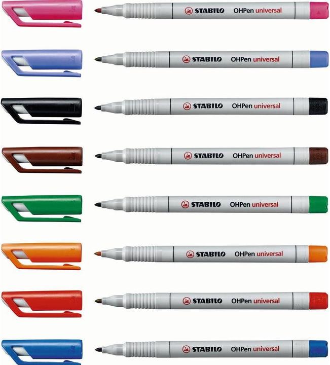 Image du produit STABILO Folienstift OHPen Universal F Schwarz, 10 Stück (Noir, 0.70 mm, 10 x)