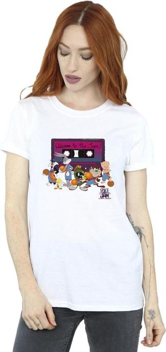 Immagine prodotto Space Jam Team Cassette Maglietta Ampia Donna (L)