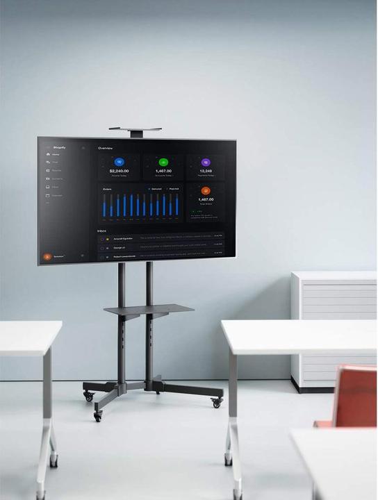 Actual product image Manhattan 461238 TV trolley 94.0 cm (37" 177.8 cm (70" Tiltable (70", 60 kg)
