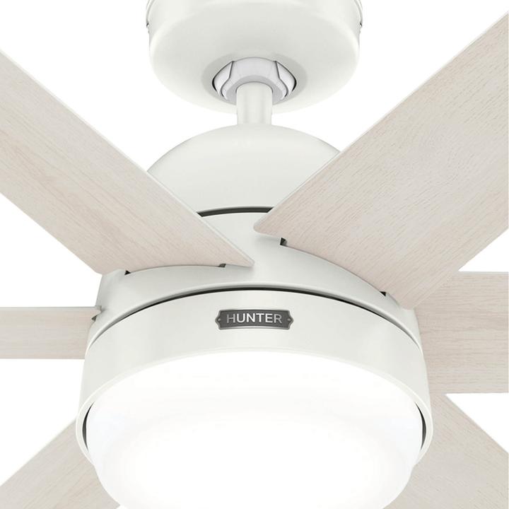 Produktbild Hunter Fans DC Deckenventilator Arete Weiss mit Licht & Fernbedienung (42.70 dB)
