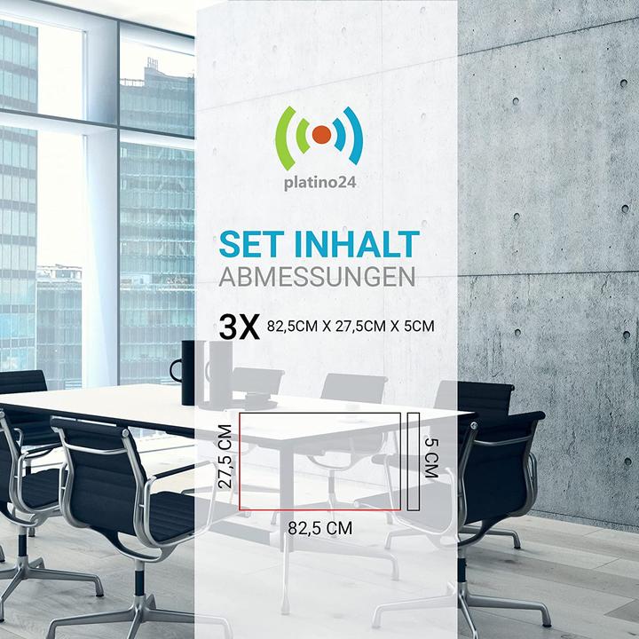 Image du produit Platino24 Kit d'absorption acoustique (3 pcs)